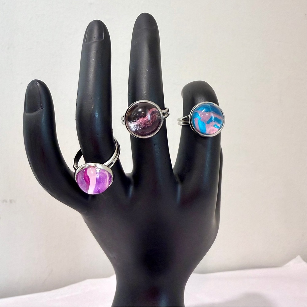 Artist Acrylic Paint Pour Ring Set
